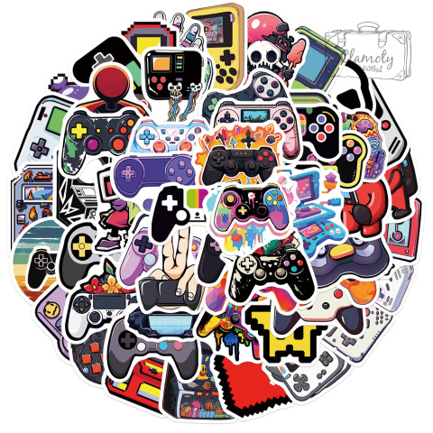 Zestaw Naklejek Wlepki StickerBomb Gamer Pad Game PC Playstation Xbox N410