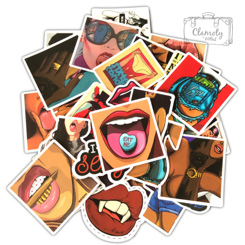Zestaw Naklejek Wlepki StickerBomb Sexy Girl Gang Girls Art N411