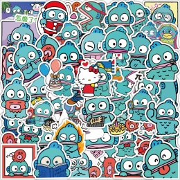 Zestaw Naklejek Wlepki StickerBomb Fish Hangyodon Hello Kitty N419
