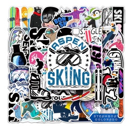 Zestaw Naklejek Wlepki StickerBomb Narty Ski Love Snowboard Snow N408