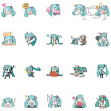 Zestaw Naklejek Wlepki StickerBomb Music Hatsune Miku Anime Manga N406