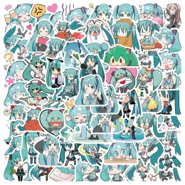 Zestaw Naklejek Wlepki StickerBomb Music Hatsune Miku Anime Manga N406
