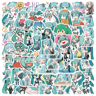 Zestaw Naklejek Wlepki StickerBomb Music Hatsune Miku Anime Manga N406