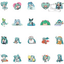 Zestaw Naklejek Wlepki StickerBomb Music Hatsune Miku Anime Manga N406