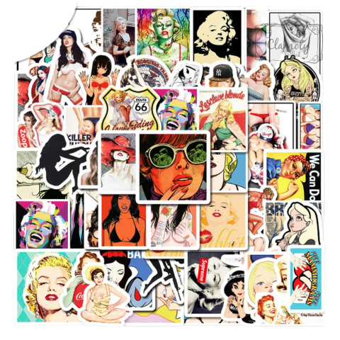 Zestaw Naklejek Wlepki StickerBomb Sexy Girl Gang Girls Art Girl Power N412