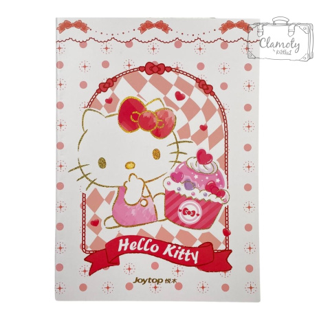 Zeszyt A5 w Linie Biało Czerwony Hello Kitty 20 kartek