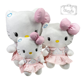 Maskotka Pluszowa Hello Kitty Kolorowa Sukienka 38x30x20 cm
