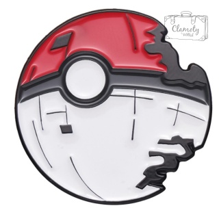 Metalowa Przypinka Pokeball Gwiazda Śmierci Pokemon Star Wars Pin