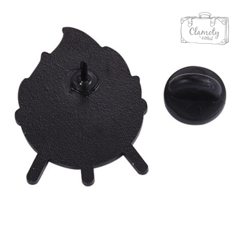Metalowa Przypinka Grill Grilujemy Ogień Grill Time Pin