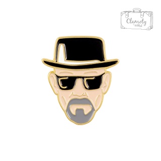 Metalowa Przypinka Walter White Breaking Bad Serial Pin