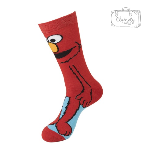 Skarpetki Skarpety Bawełniane Czerwono Błękitne Elmo Ulica Sezamkowa