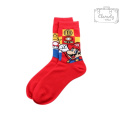 Skarpetki Skarpety Długie Bawełniane Czerwone Red Super Mario Bros 39-44