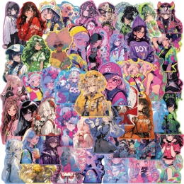 Zestaw Naklejek Wlepki StickerBomb Anime Girls Manga Girls N433