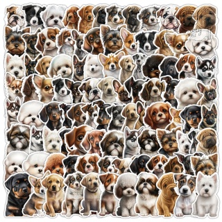 Zestaw Naklejek Wlepki StickerBomb Słodkie Pieski Dog Dogs Pies Mix N451