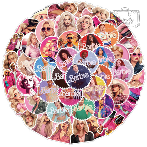 Zestaw Naklejek Wlepki StickerBomb Barbie Film Movies Ken & Barbie N439