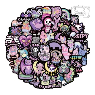 Zestaw Naklejek Wlepki StickerBomb Creepy Skull Czaszki Kawaii Anime N429