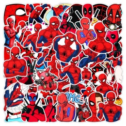 Zestaw Naklejek Wlepki StickerBomb Spider Man Deadpool Marvel DC N426
