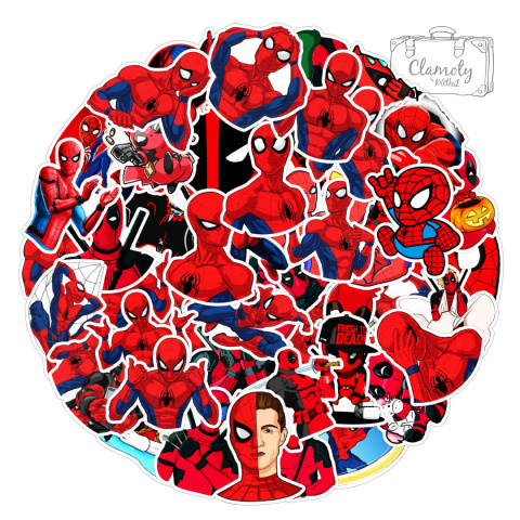Zestaw Naklejek Wlepki StickerBomb Spider Man Deadpool Marvel DC N426