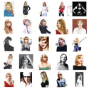 Zestaw Naklejek Wlepki StickerBomb Taylor Swift Singer Piosenkarka N425