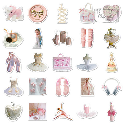 Zestaw Naklejek Wlepki StickerBomb Róż Motyw Pink Style Classic Mix N460