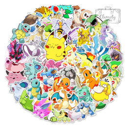 Zestaw Naklejek Wlepki StickerBomb Pokemon Anime Pokemony Pikachu N457