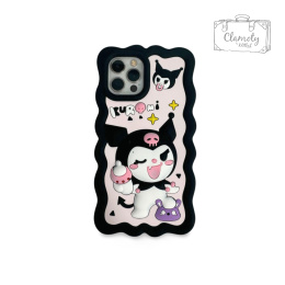 Etui Case Obudowa Do Iphone 13/14/15 Czarny Gumowy Kuromi