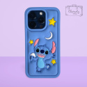 Etui Case Obudowa Iphone 13/14/15 Niebieski Stitch Gwiazdy