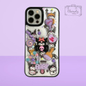 Etui Case Obudowa Iphone 14 Pro Czarno Fioletowy Kuromi