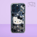 Etui Case Obudowa Iphone 14 Pro Hello Kitty Biało Czarny