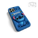 Etui Case Obudowa Iphone 11 Niebieski Gumowy Stitch Ring