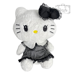 Maskotka Pluszowa Pluszak Hello Kitty Czarna Sukienka 40cm