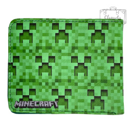 Portfel Rozkładany Minecraft Creeper Ekoskóra Zielony