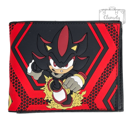 Portfel Rozkładany Sonic Shadow The Hedgehog Czarno Czerwony