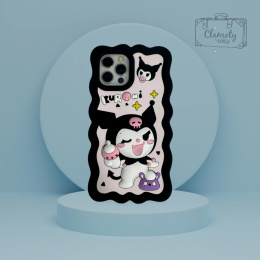 Etui Case Obudowa Do Iphone 12/12 Pro Czarny Gumowy Kuromi