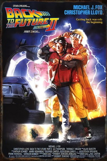 Tablica Ozdobna Blacha 20x30 cm Back To The Future II Film Retro Vintage