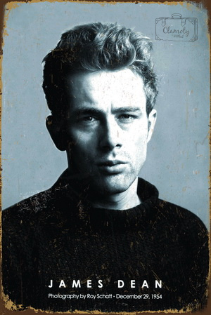 Tablica Ozdobna Blacha 20x30 cm James Dean Aktor Retro Vintage