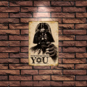 Tablica Ozdobna Blacha 20x30 cm Darth Vader Star Wars Retro Vintage