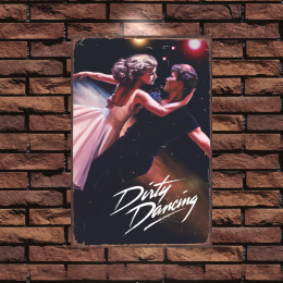 Tablica Ozdobna Blacha 20x30 cm Dirty Dancing Movie Film Retro Vintage