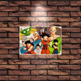 Tablica Ozdobna Blacha 20x30 cm Dragon Ball Son Goku Film Retro Vintage