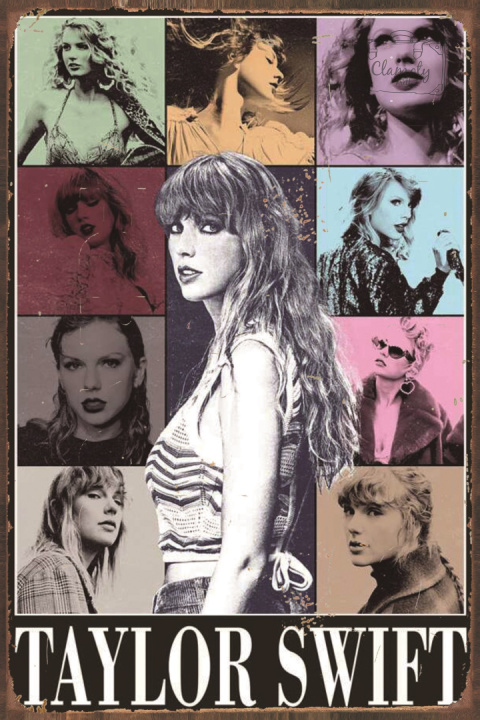 Tablica Ozdobna Blacha 20x30 cm Taylor Swift Music Retro Vintage