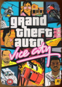 Tablica Ozdobna Blacha 20x30 cm GTA Vice City Game Gra Retro Vintage