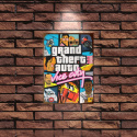 Tablica Ozdobna Blacha 20x30 cm GTA Vice City Game Gra Retro Vintage