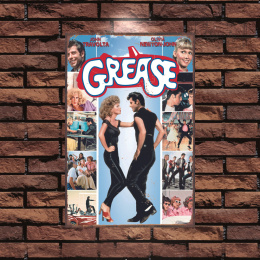 Tablica Ozdobna Blacha 20x30 cm Grease Film John Travolta Retro Vintage