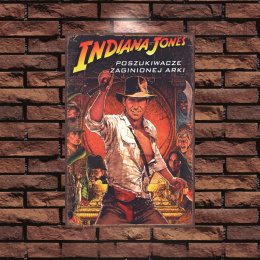 Tablica Ozdobna Blacha 20x30 cm Indiana Jones Poszukiwania Retro Vintage