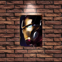 Tablica Ozdobna Blacha 20x30 cm Iron man Marvel Film Movie Retro Vintage