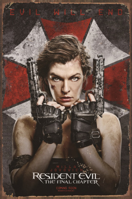 Tablica Ozdobna Blacha 20x30 cm Resident Evil Film Retro Vintage