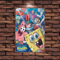 Tablica Ozdobna Blacha 20x30 cm Sponge Bob Movie Film Retro Vintage