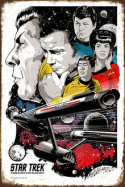 Tablica Ozdobna Blacha 20x30 cm Star Trek Movie Film Retro Vintage