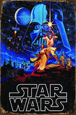 Tablica Ozdobna Blacha 20x30 cm Star Wars Gwiezdne Wojny Retro Vintage