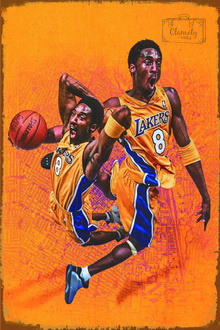 Tablica Ozdobna Blacha 20x30 cm Kobe Bryant Retro Vintage